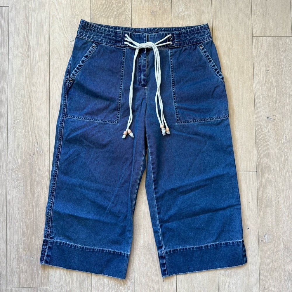 Vintage Lauren Ralph Lauren Cropped Wide Leg Denim Pants Women’s Size 10P